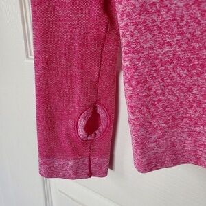 Women’s Pink Long Sleeve Thumbhole Sweater
